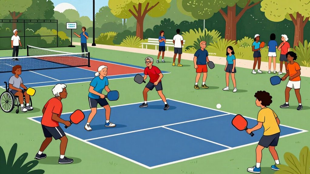 inclusive mixed skill pickleball programs