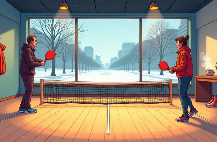 indoor pickleball winter courts