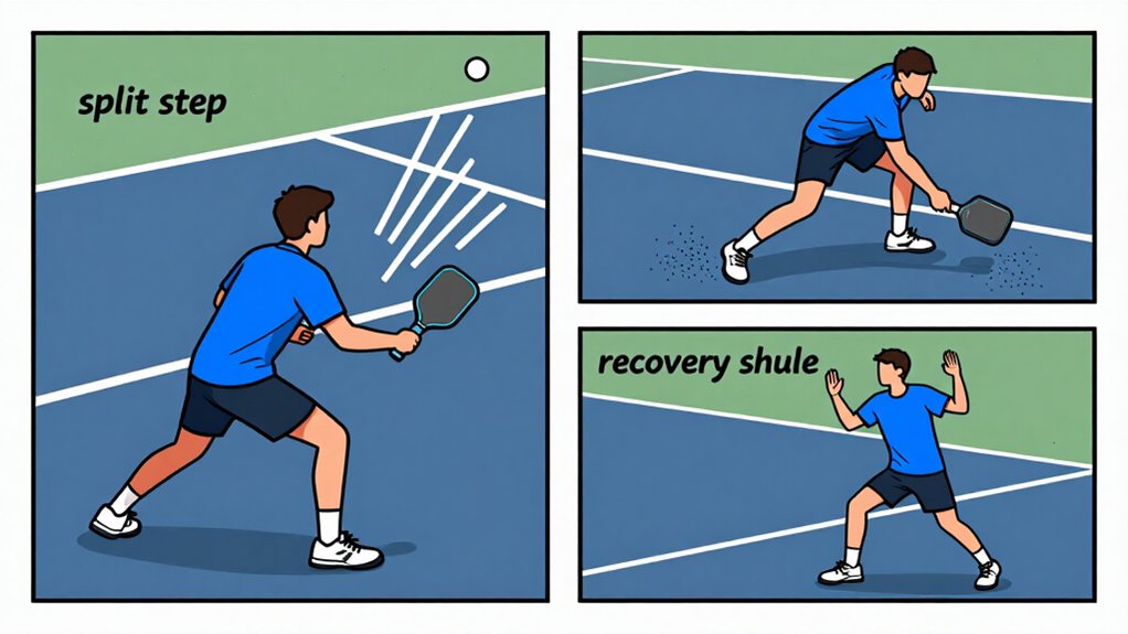 lateral shuffle and crossover recovery