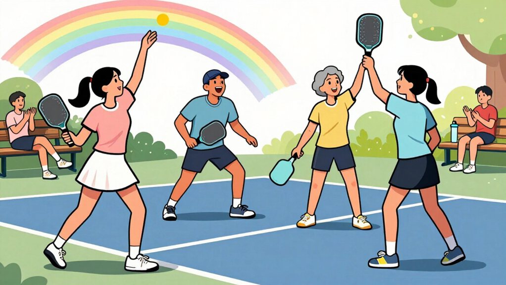 lower depression through pickleball