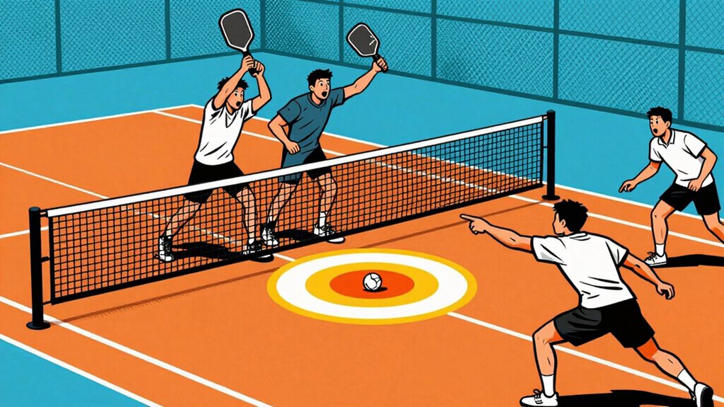 middle hash mark targeting