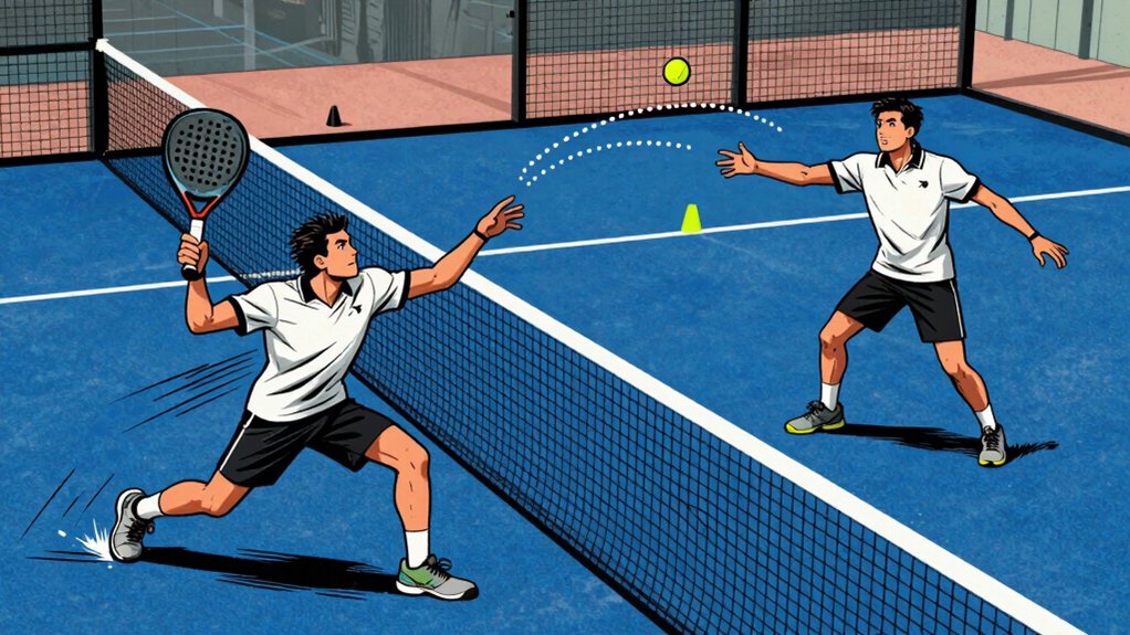 net play lob targeting drills