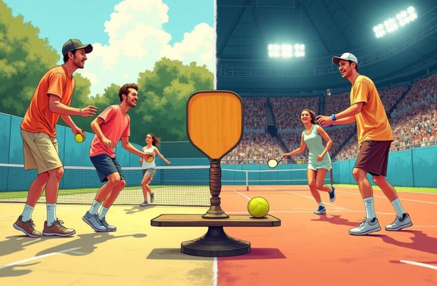 pickleball game vs sport
