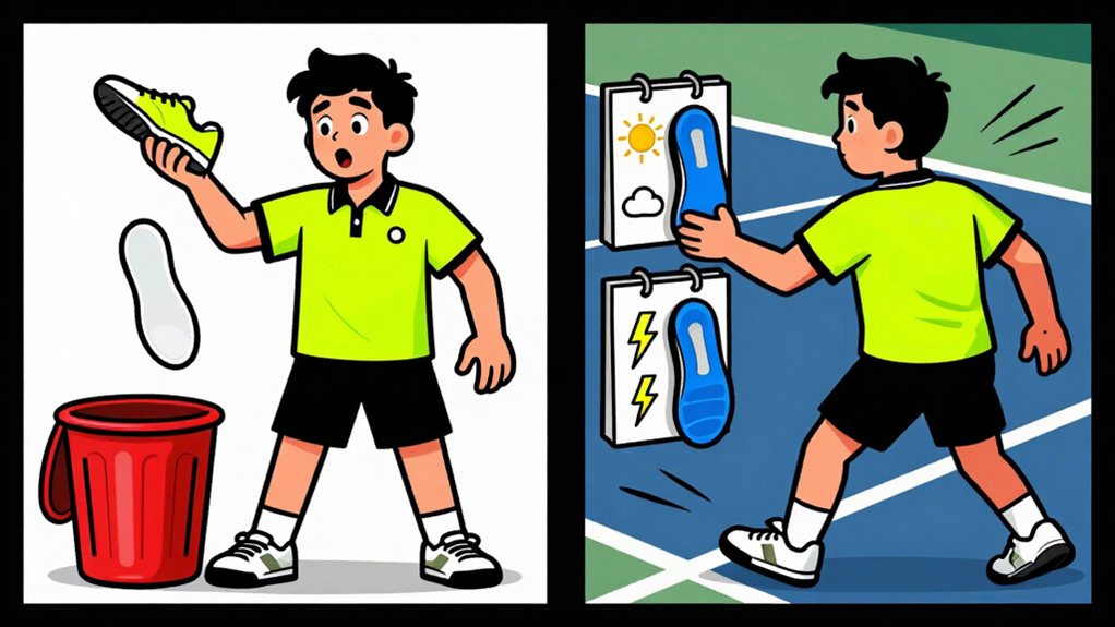 pickleball insole surface match