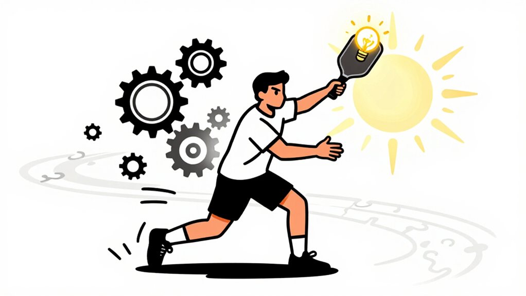 singles pickleball builds focus