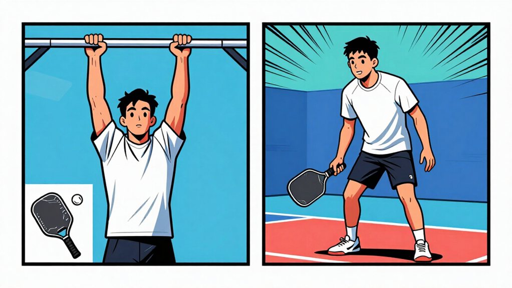 stable scapular support hangs