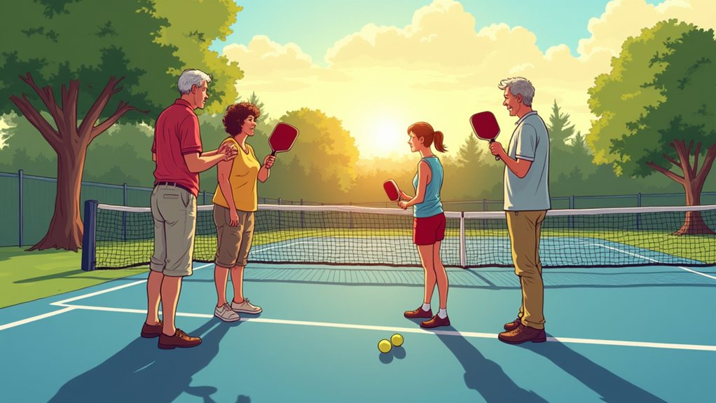 teach parents pickleball skills