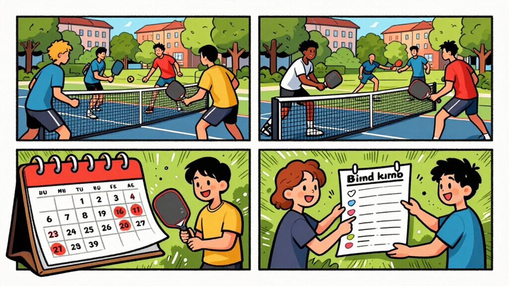 weekly reserved court slots