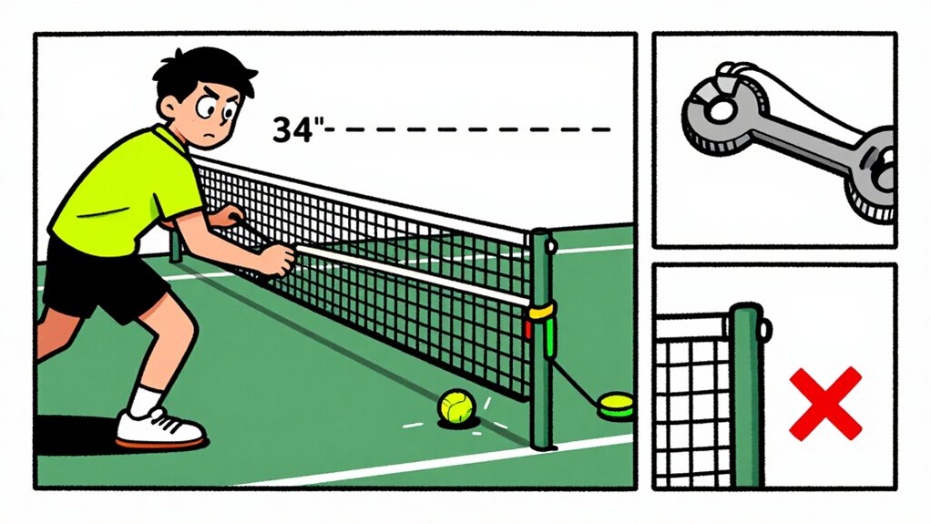 adjust center strap to regulation