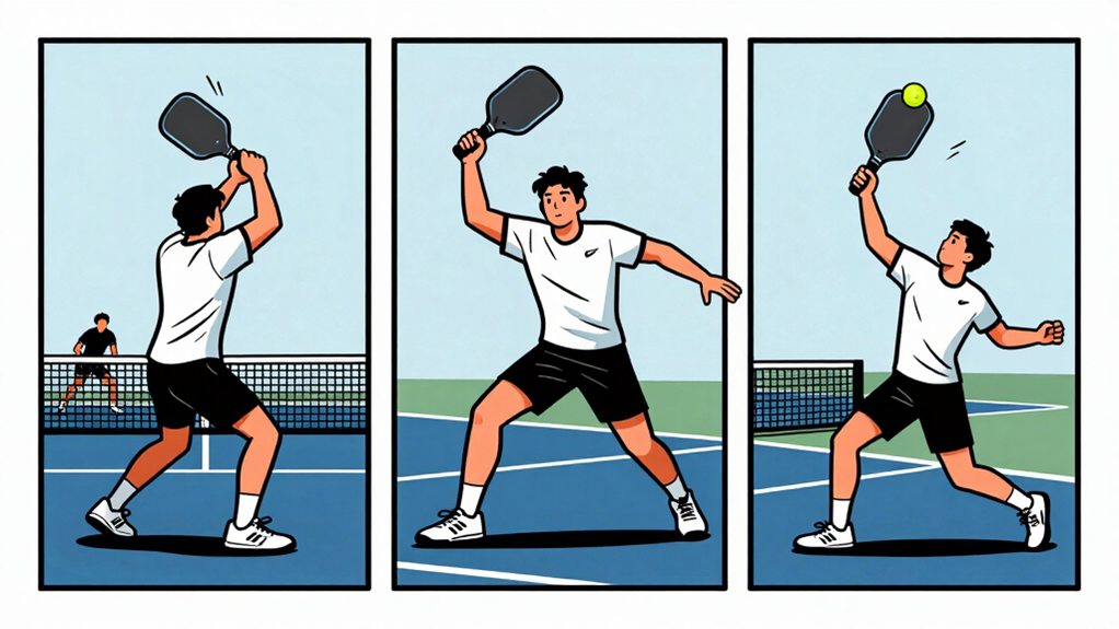 adjust smash to court