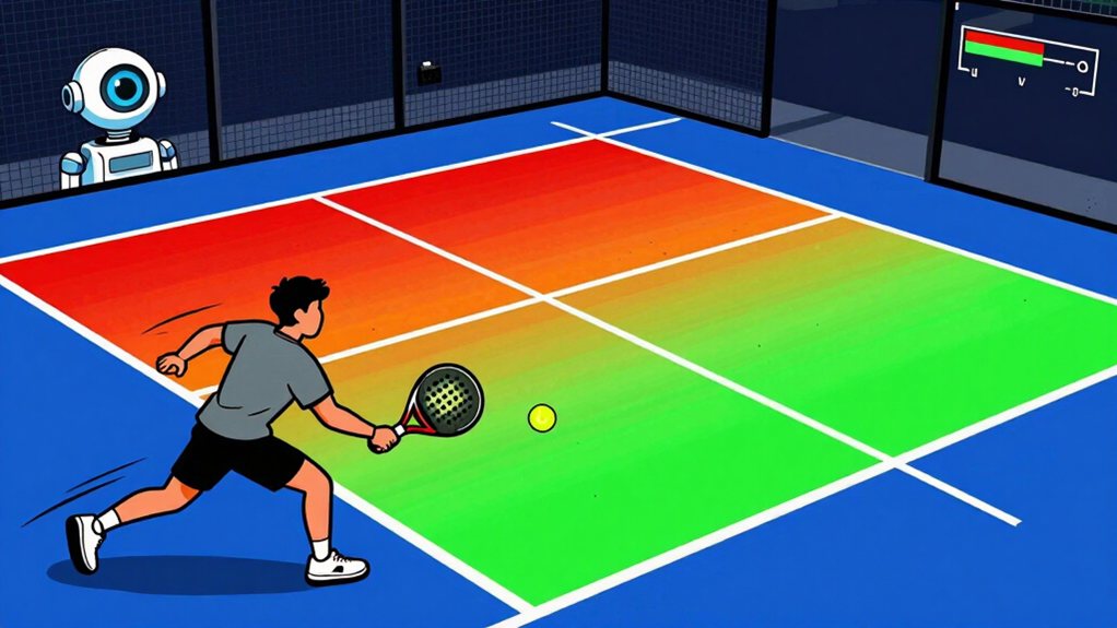 ai padel heatmap shot tracking