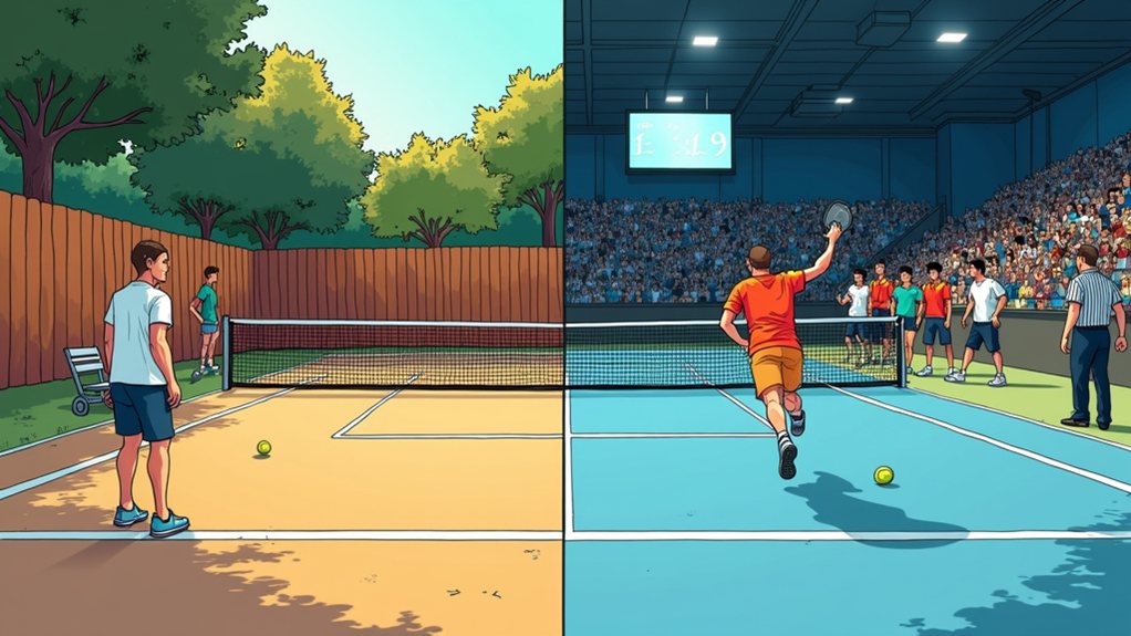 amateur vs pro rule differences