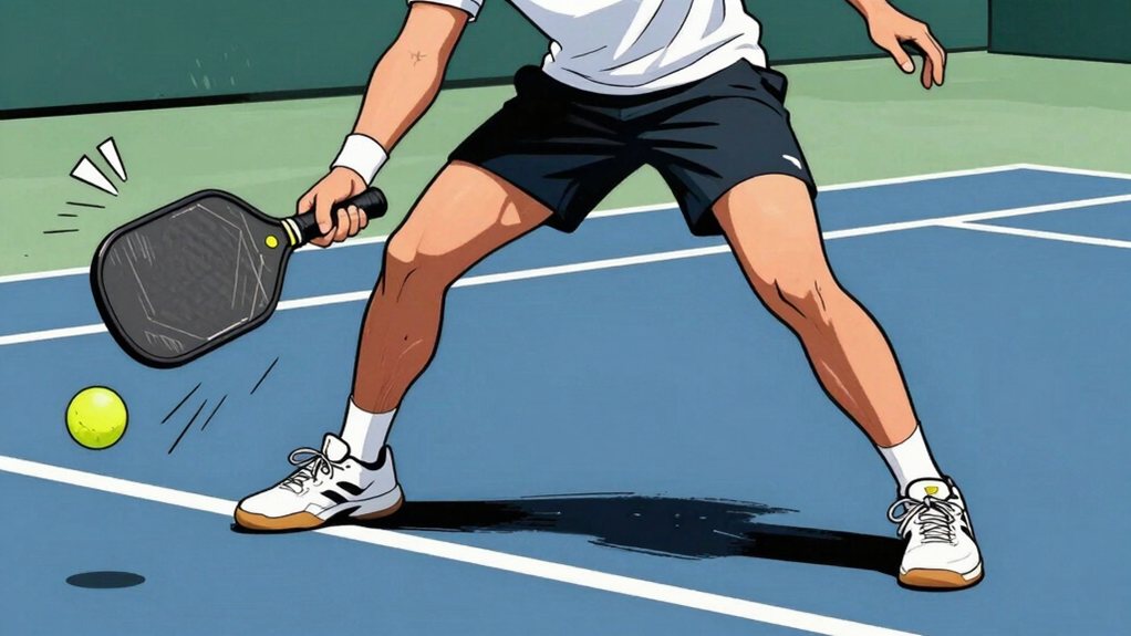 back foot initiates forward step