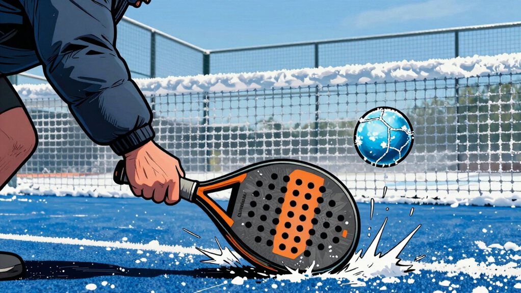 cold courts slow ball speed