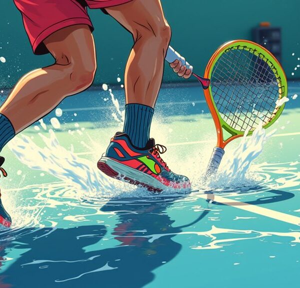 dangerous slick padel court conditions