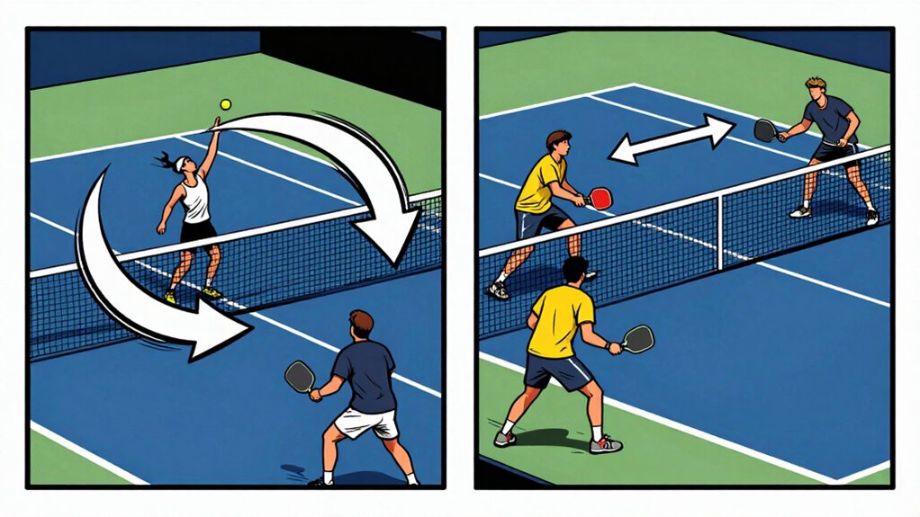 doubles side out serve transfer