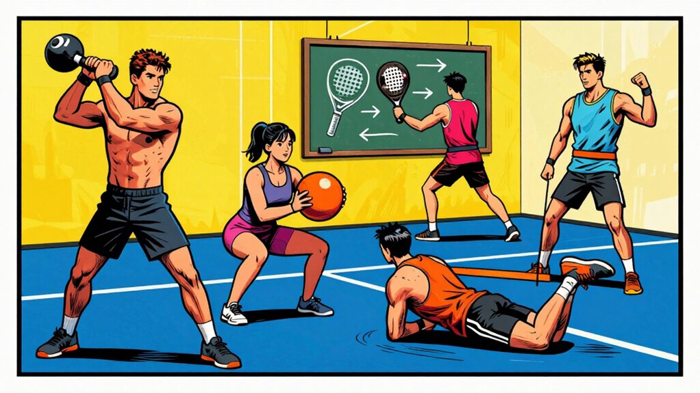 explosive core and legs training