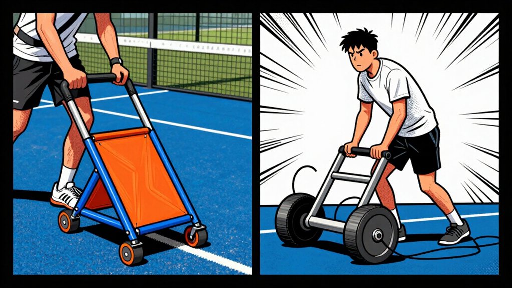 heavy wheel movable launcher weight