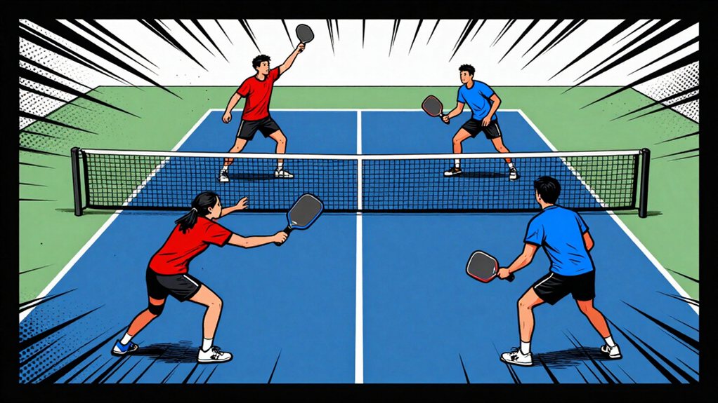 mixed doubles court positioning