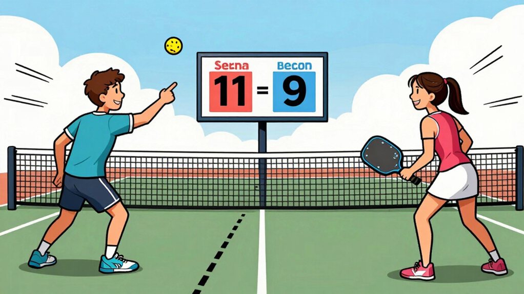 mixed doubles to 11 win