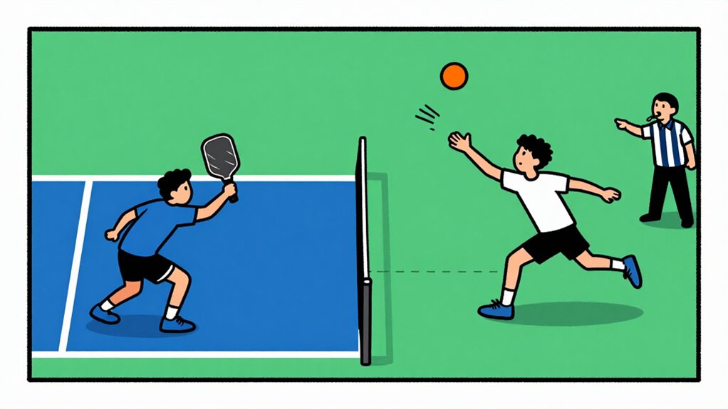 non volley zone momentum fault