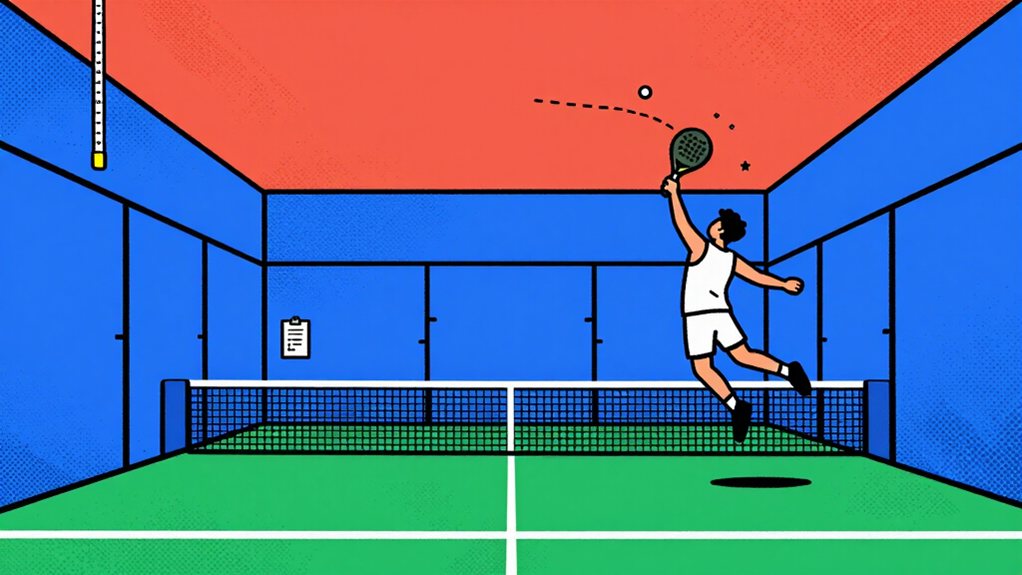 padel club ceiling height check