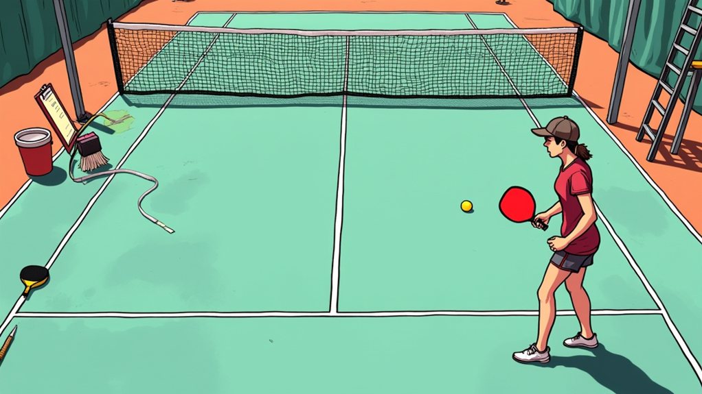 pickleball court conversion steps