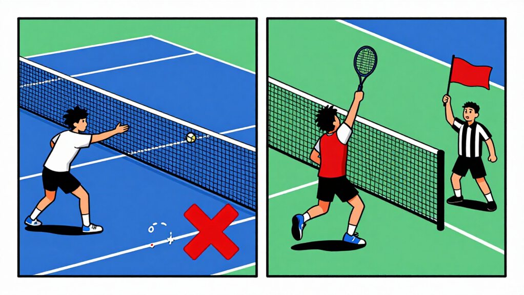 pickleball out of bounds call