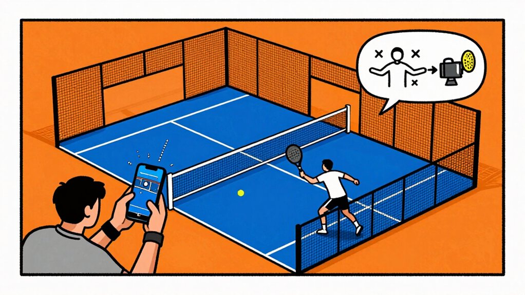 record padel from multiple angles