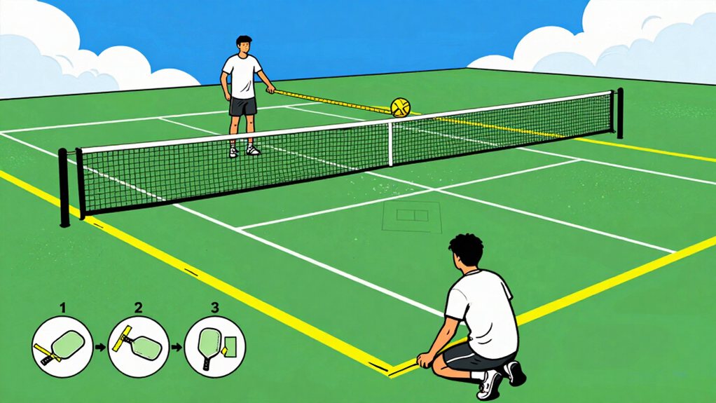 set net to correct height