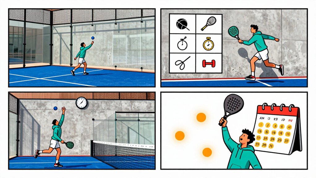 solo padel weekly consistency plan