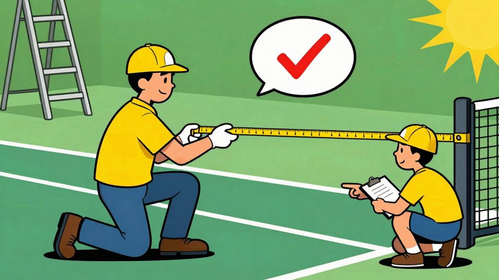 verify pickleball court measurements