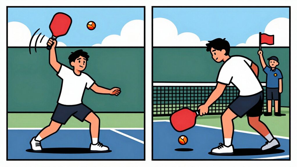 volley serve toss contact rules